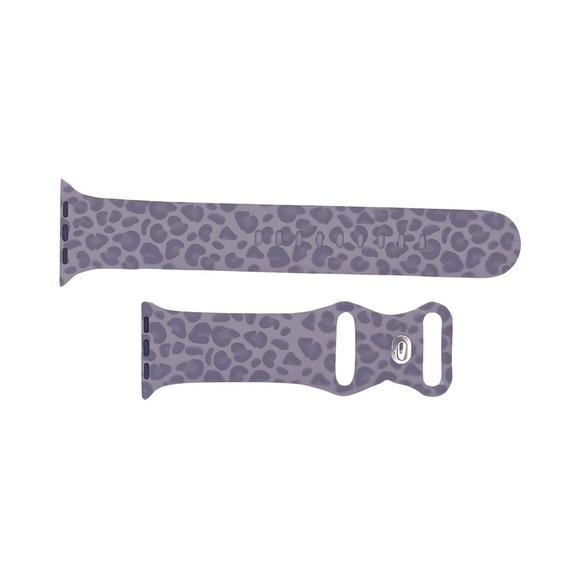 3-Pack: Engraved Flower & Leopard Print Bands for Apple Watch Series - Picture 4 of 5